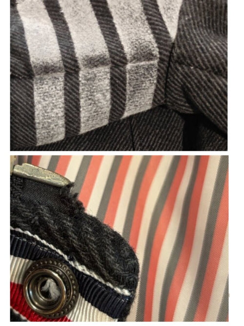 Thom Browne 4-Bar Charcoal Wool Hooded Jacket Grey Size 4 L/XL - Picture 16 of 16